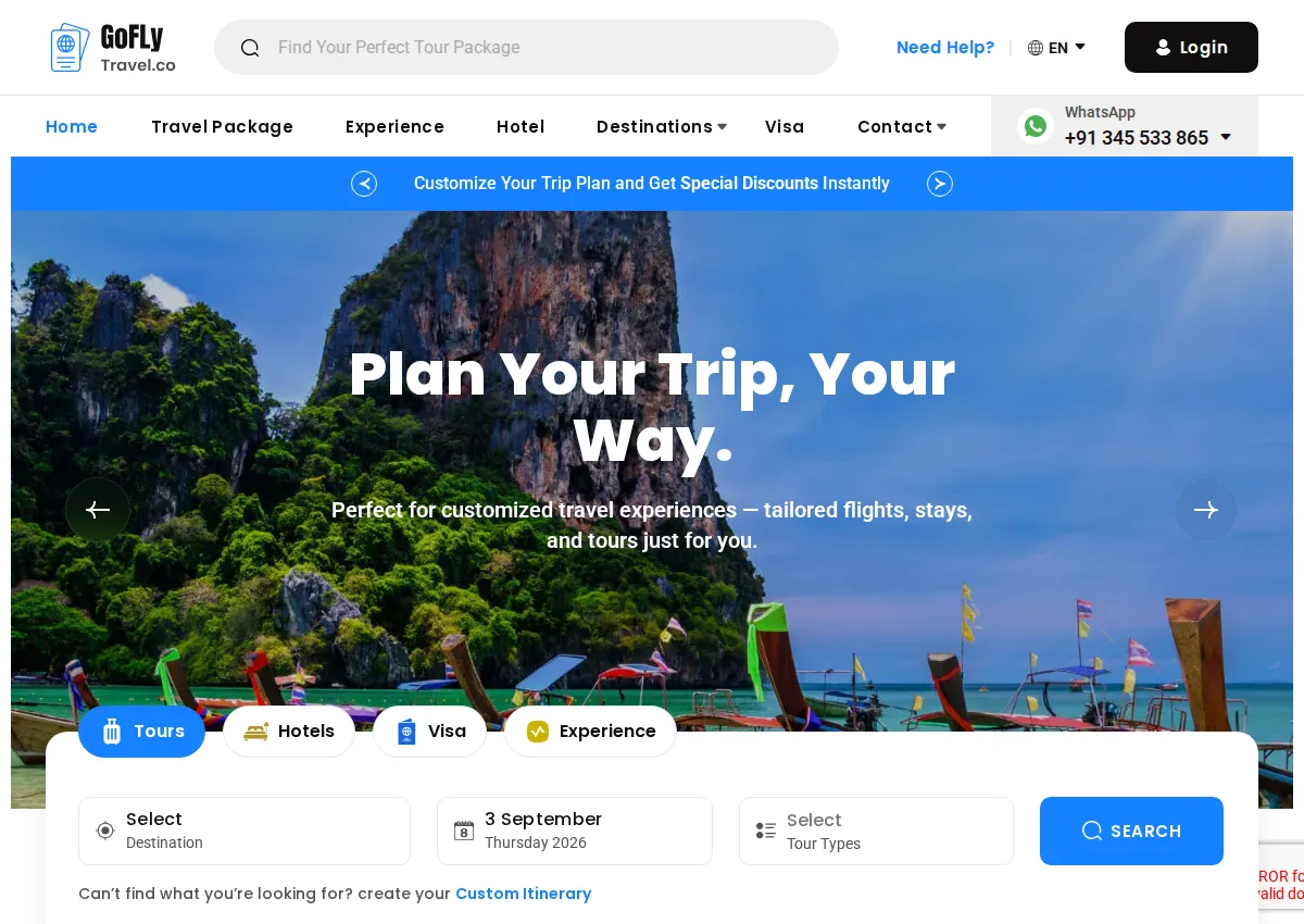 Store homepage