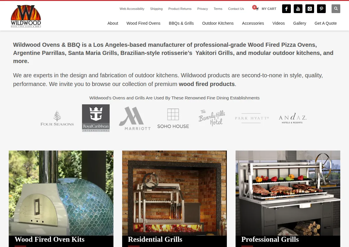 Store homepage