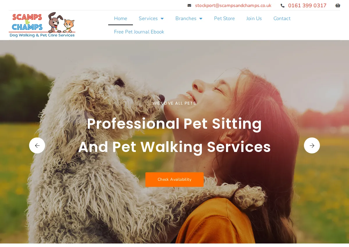 Store homepage