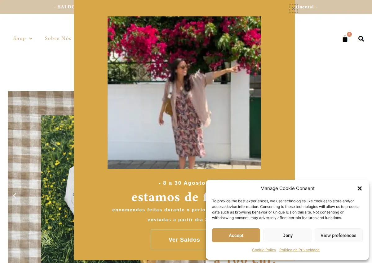 Store homepage
