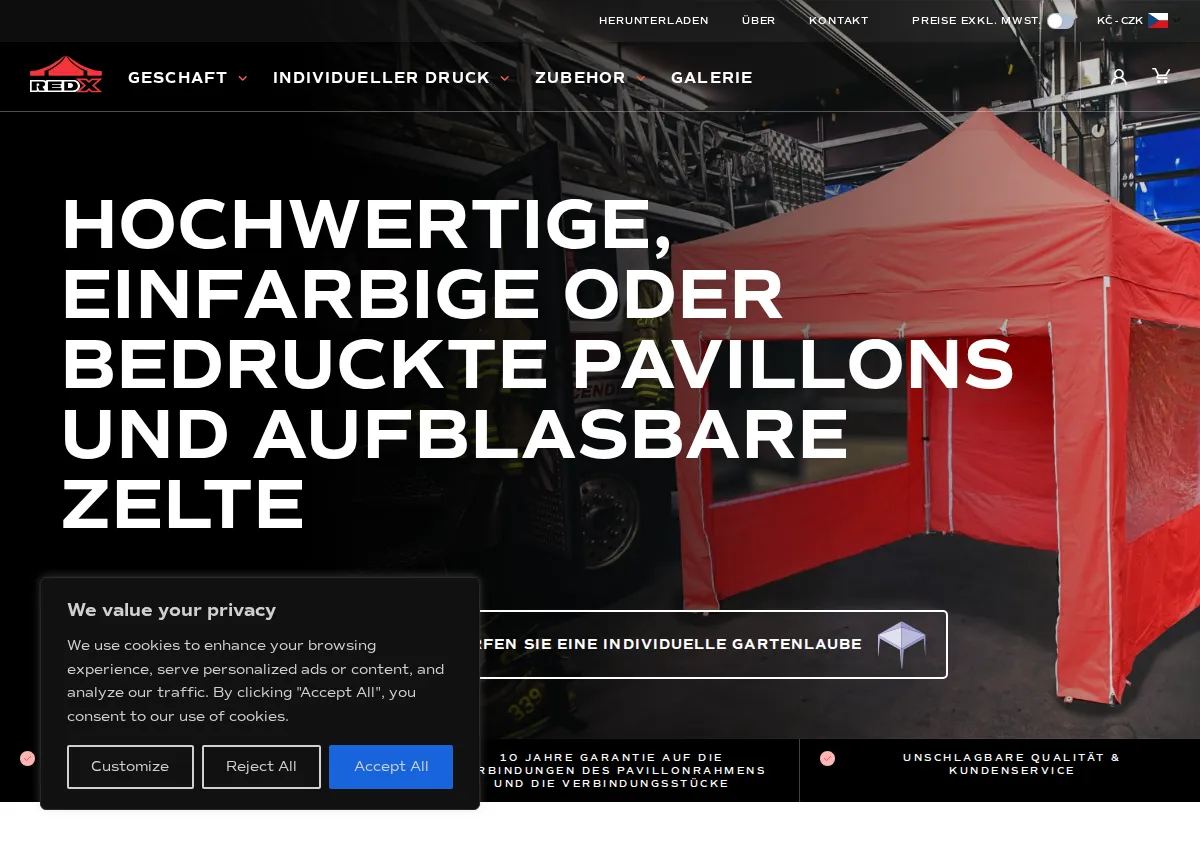 Store homepage
