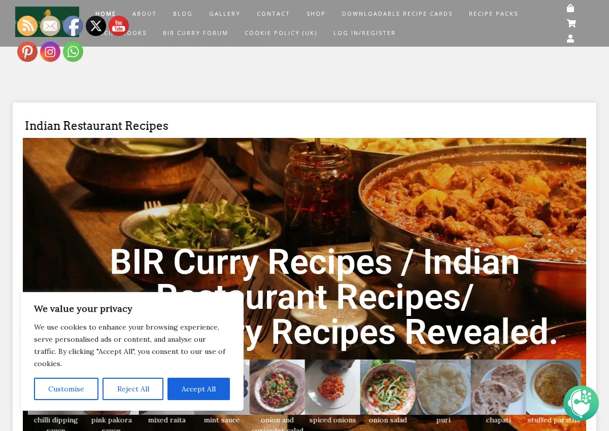 Store homepage