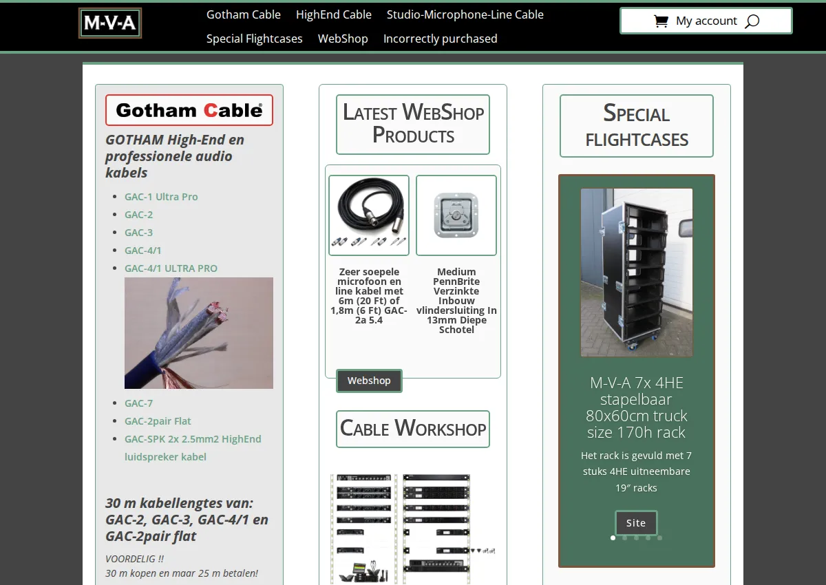 Store homepage