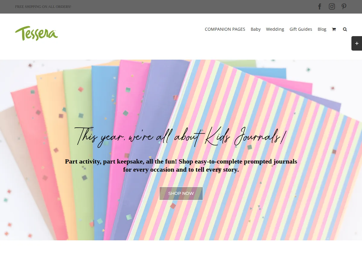 Store homepage
