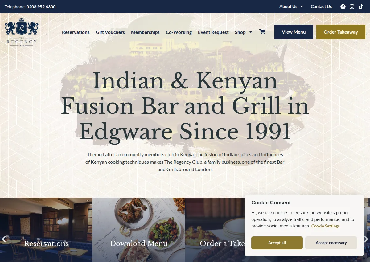 Store homepage