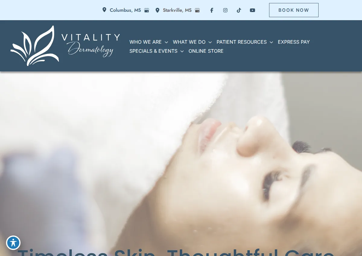 Store homepage