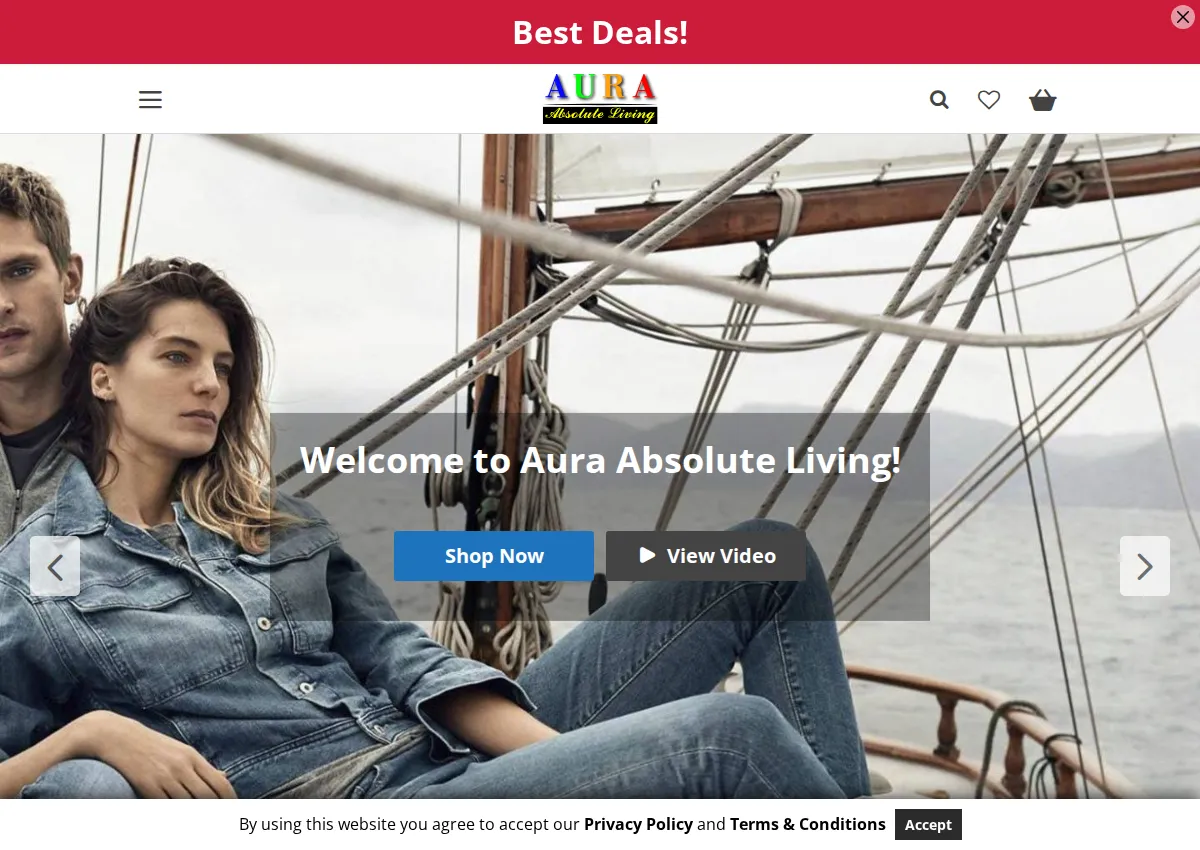Store homepage