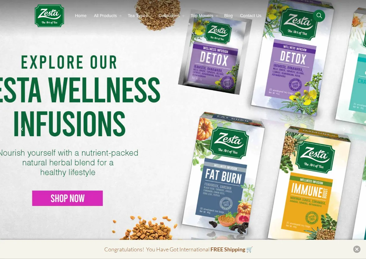 Store homepage