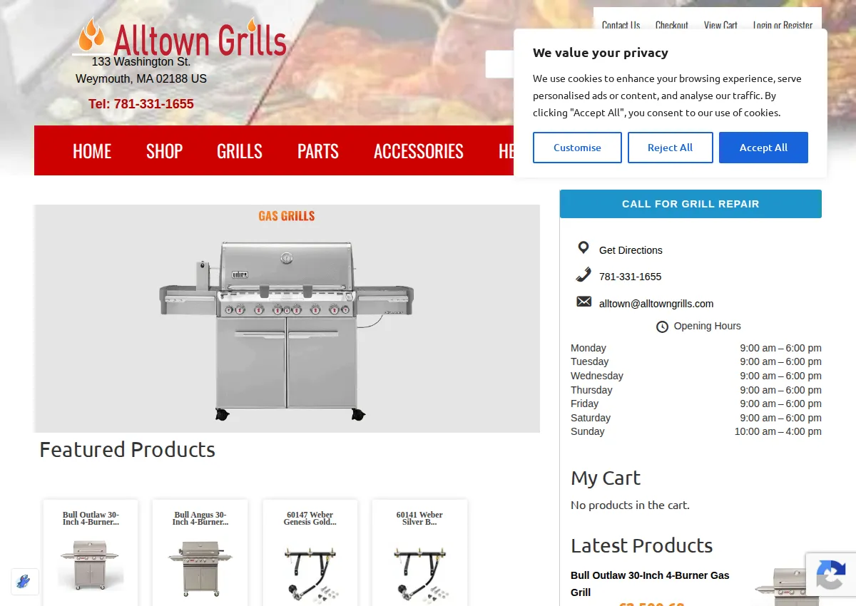 Store homepage