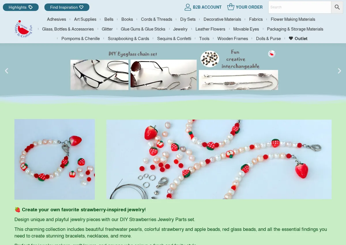 Store homepage