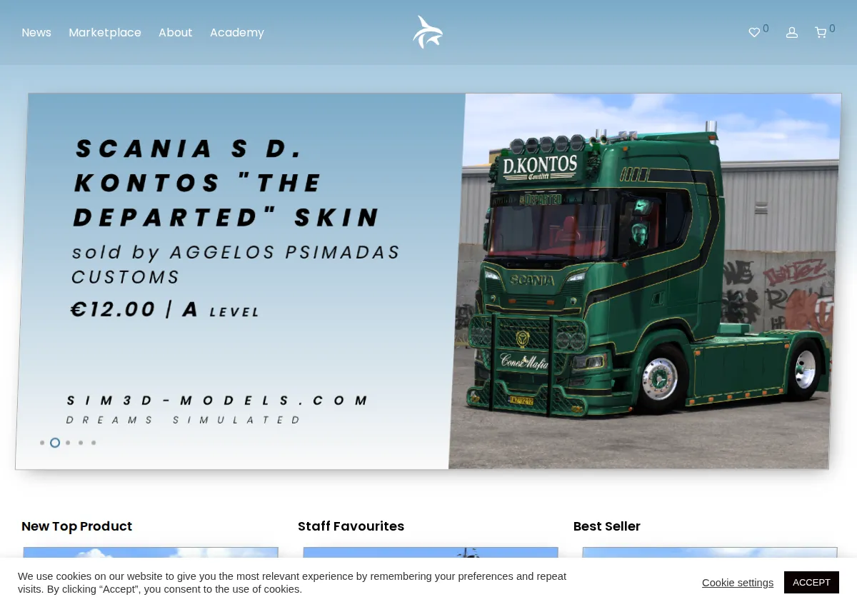 Store homepage