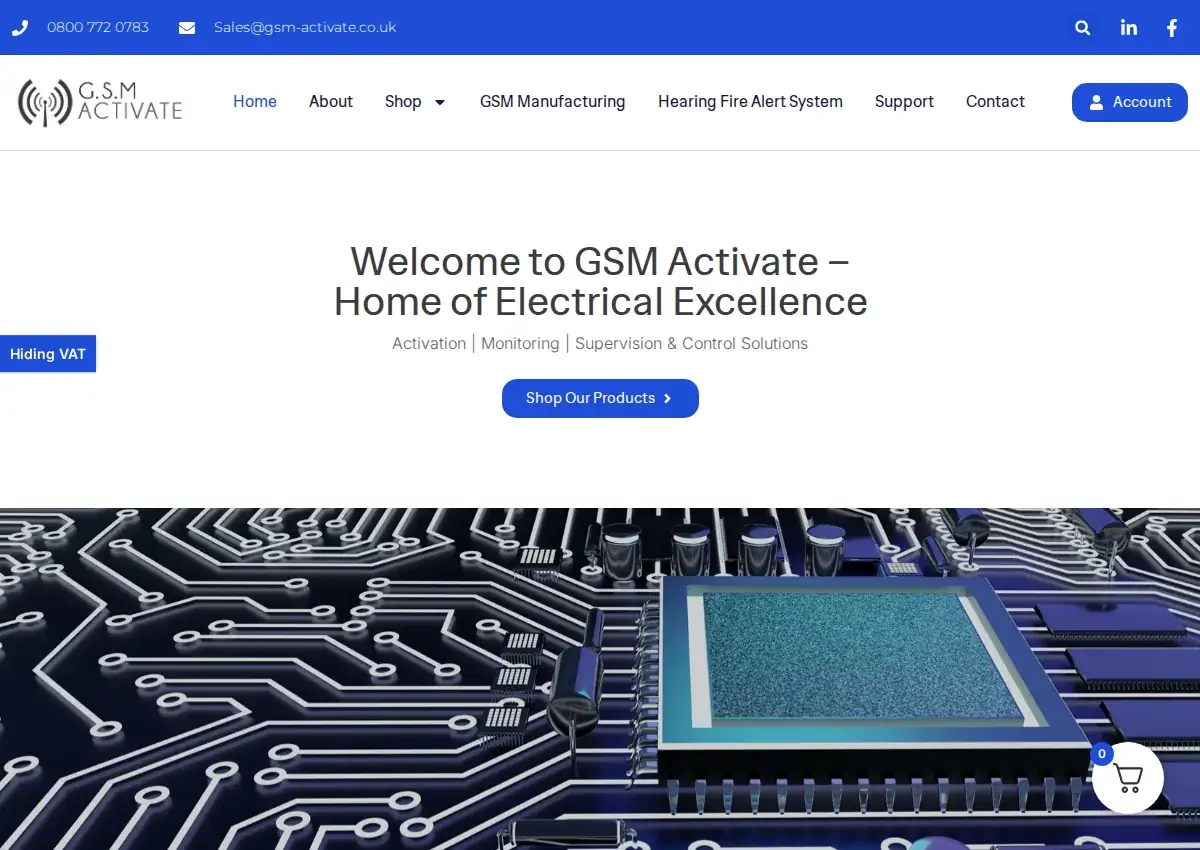 Store homepage