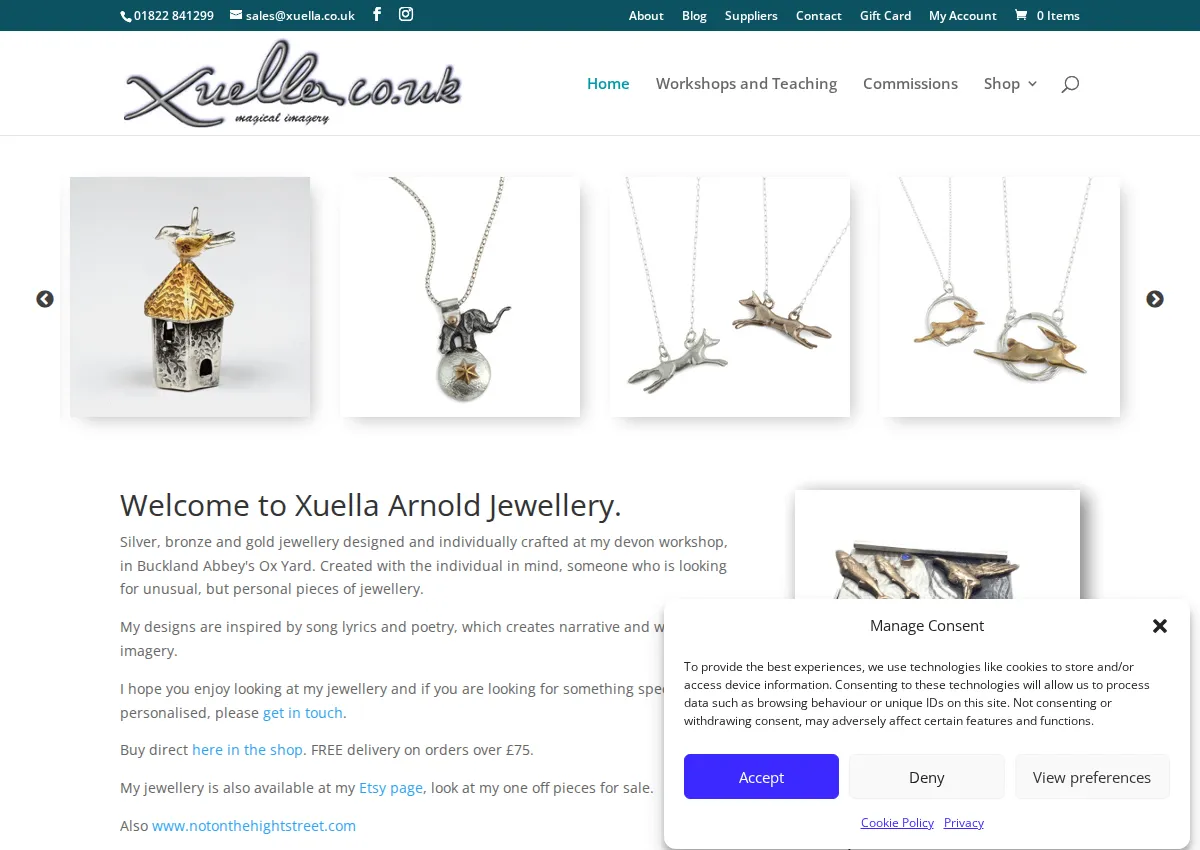 Store homepage