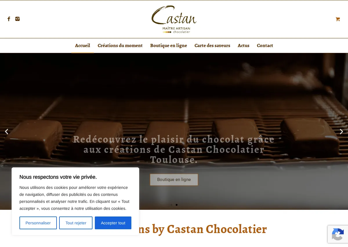Store homepage