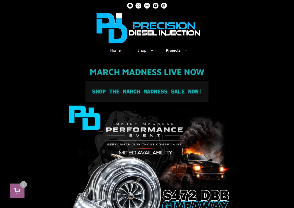 Store homepage