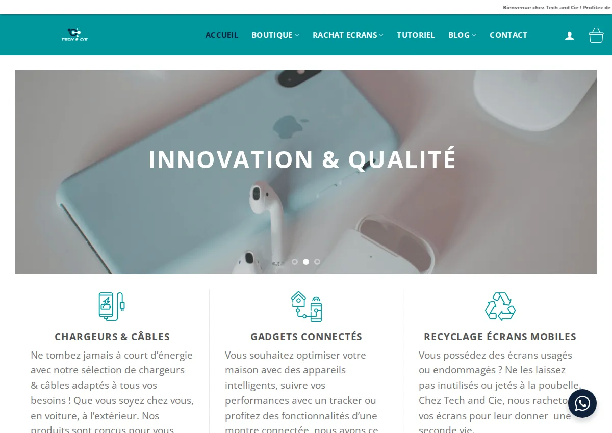 Store homepage