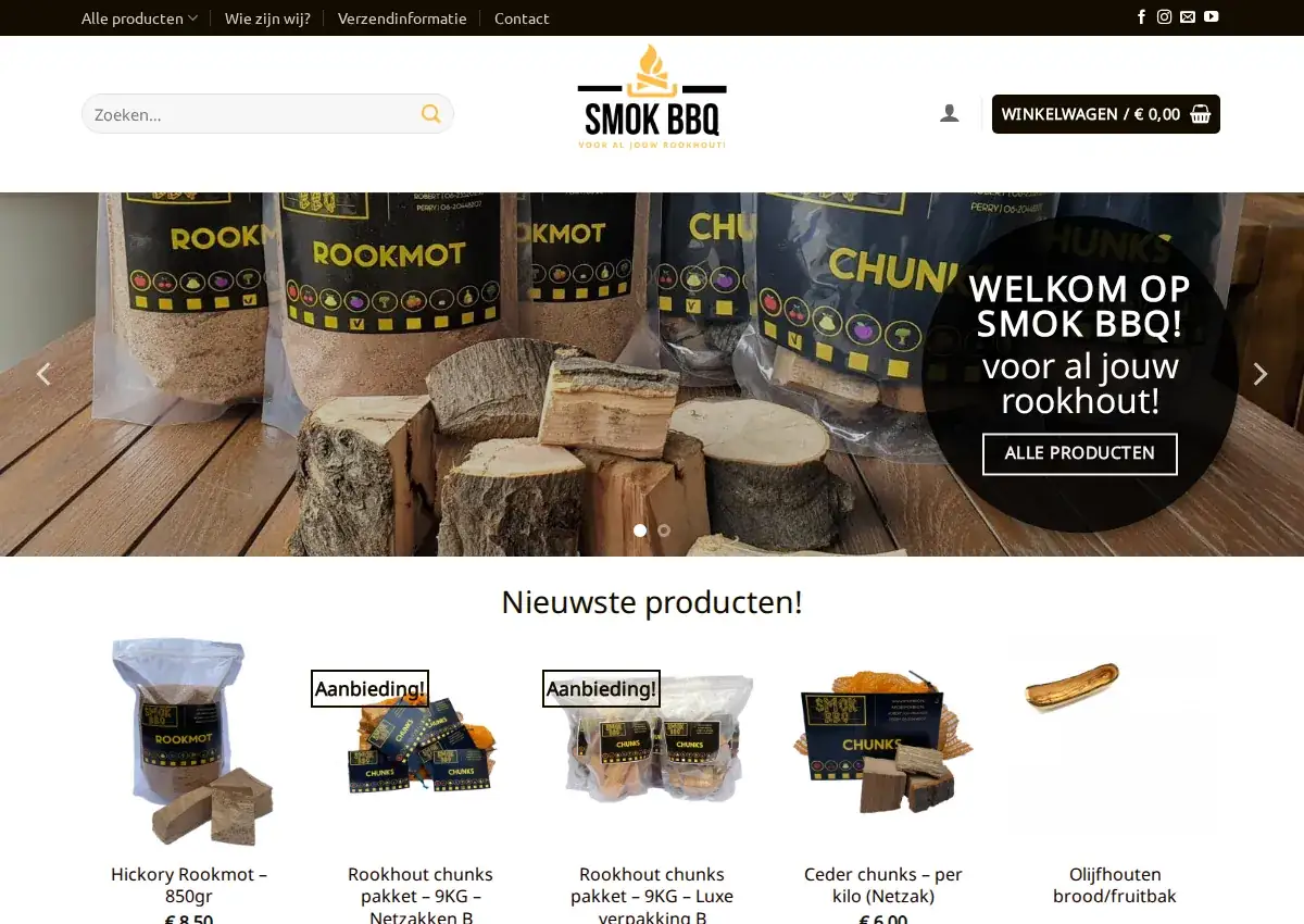 Store homepage
