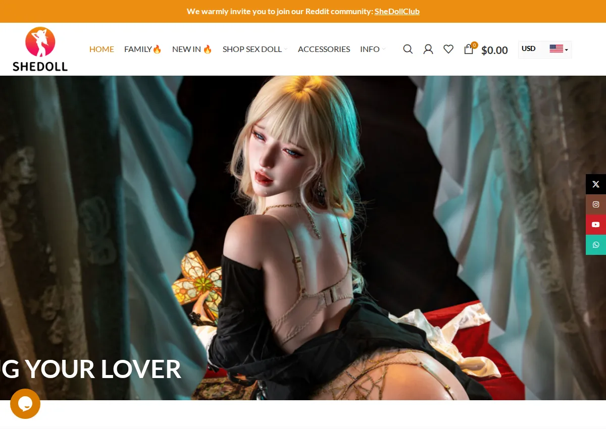 Store homepage