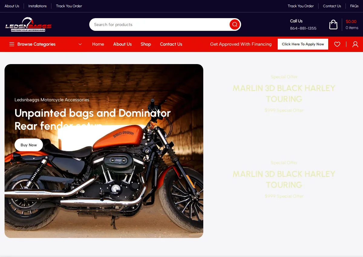 Store homepage
