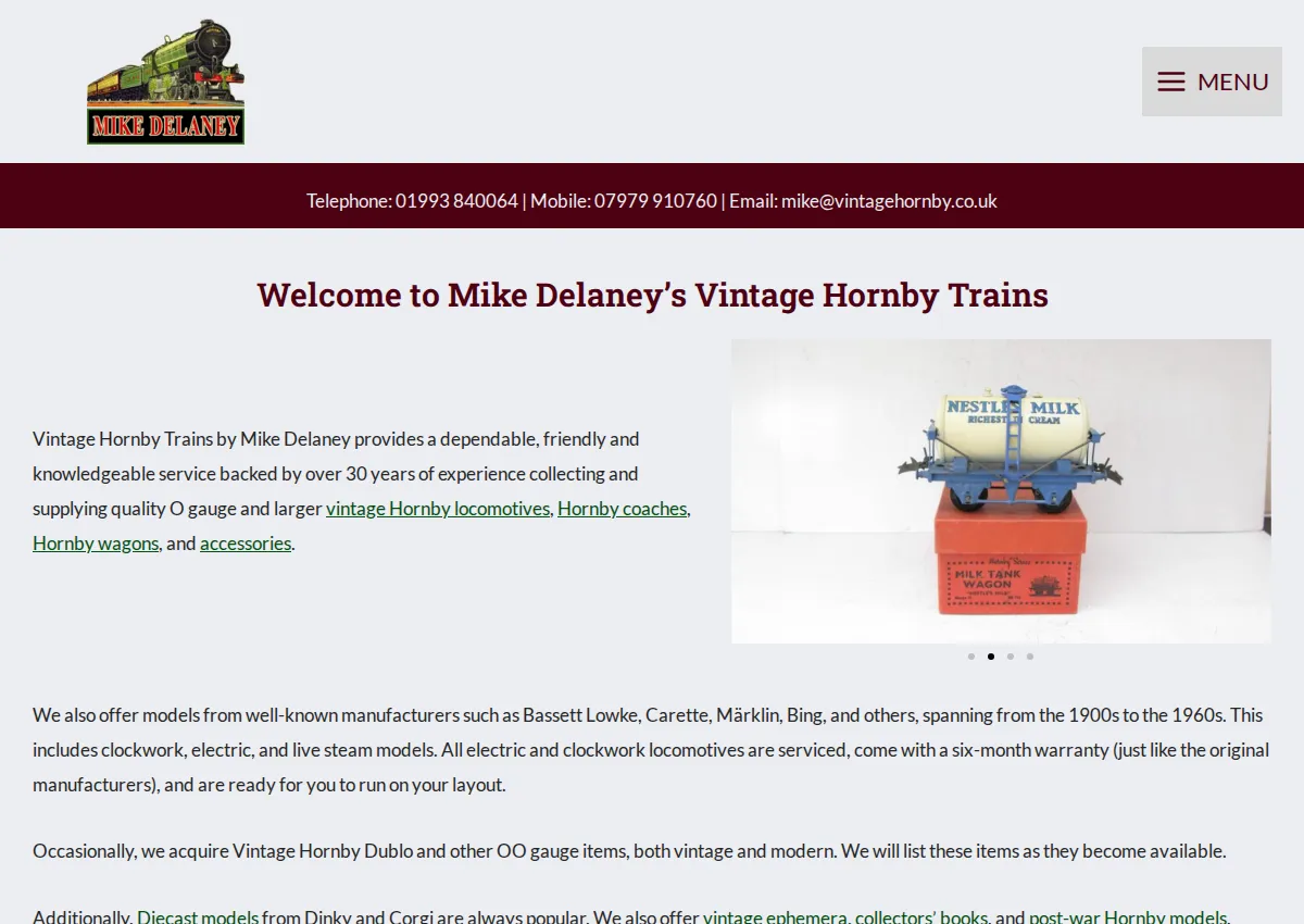 Store homepage