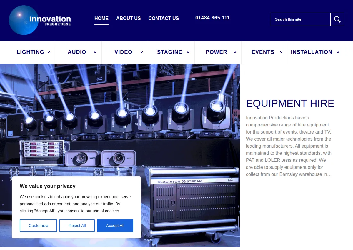 Store homepage