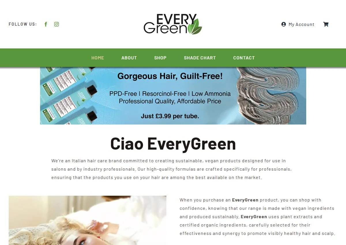Store homepage
