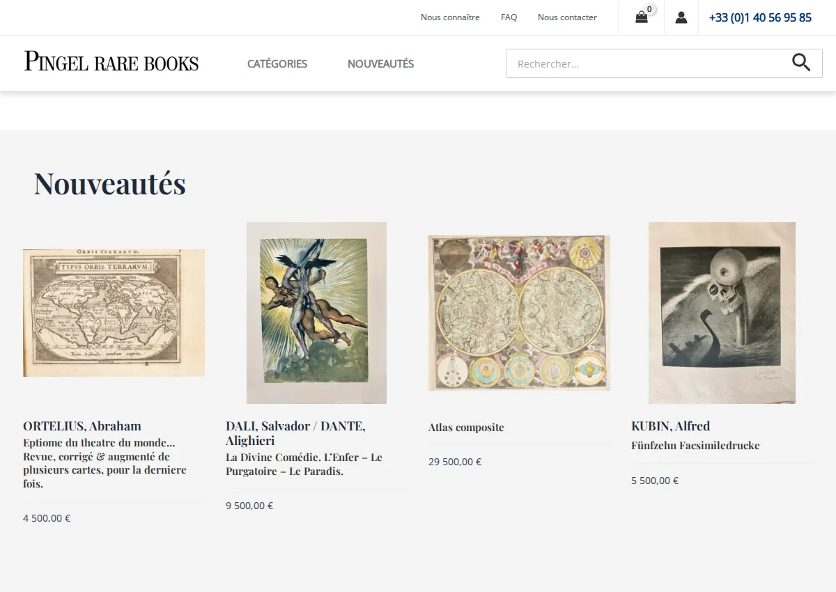 Store homepage