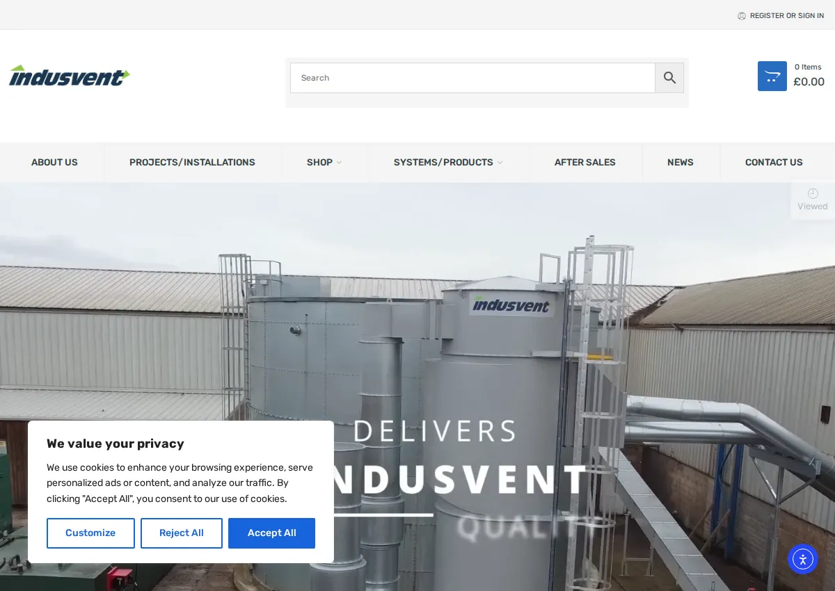 Store homepage