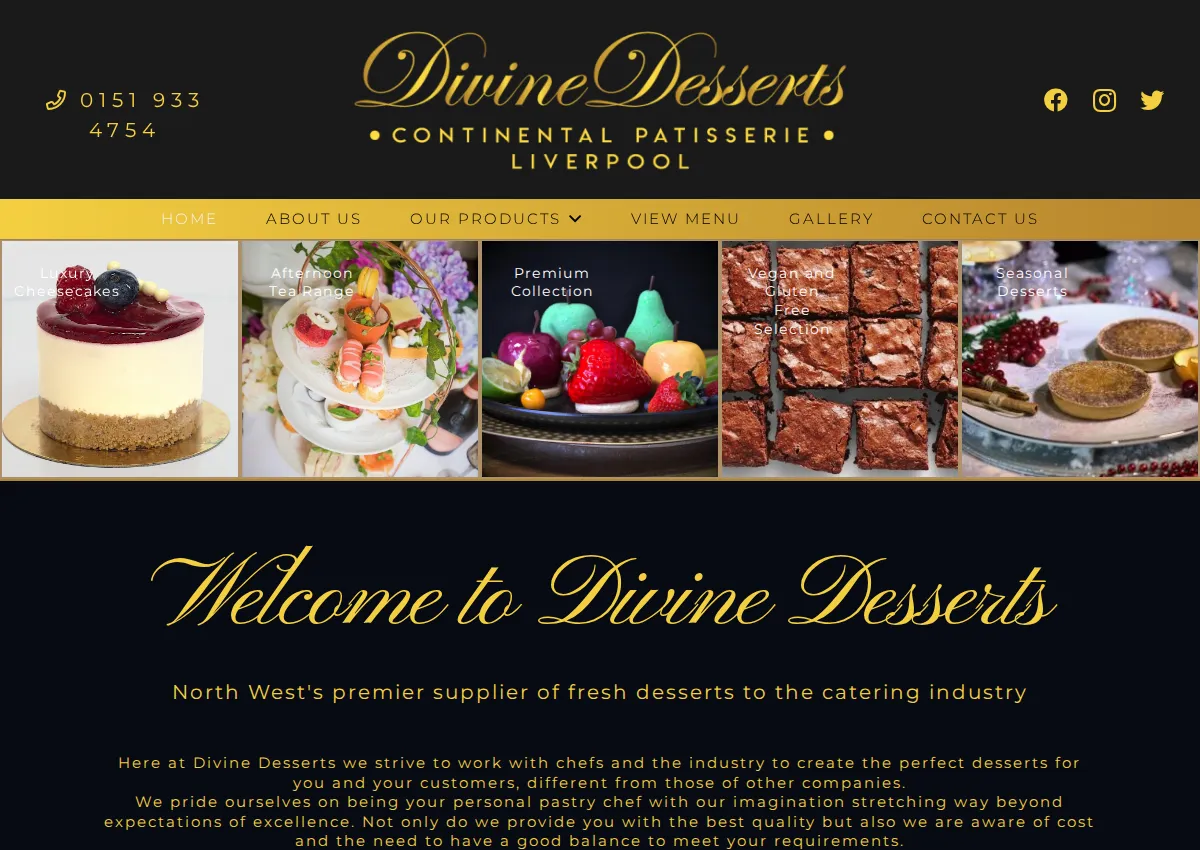 Store homepage