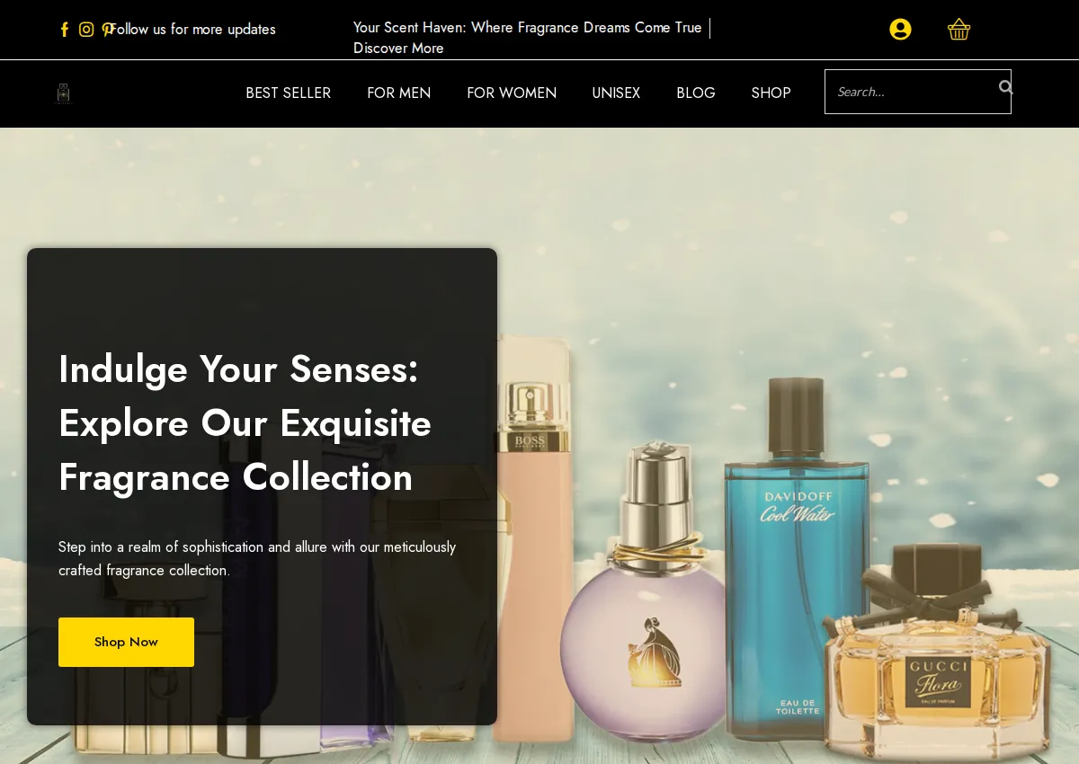 Store homepage