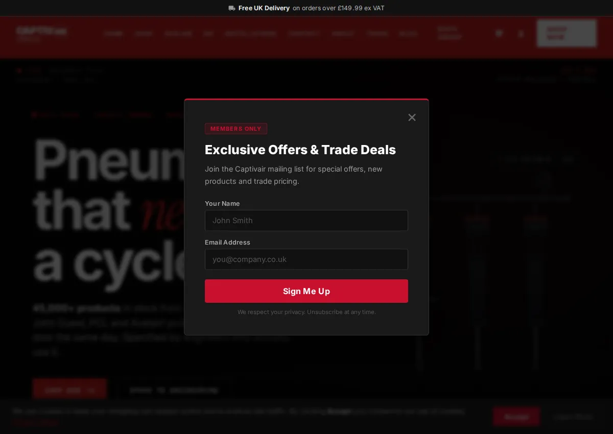 Store homepage
