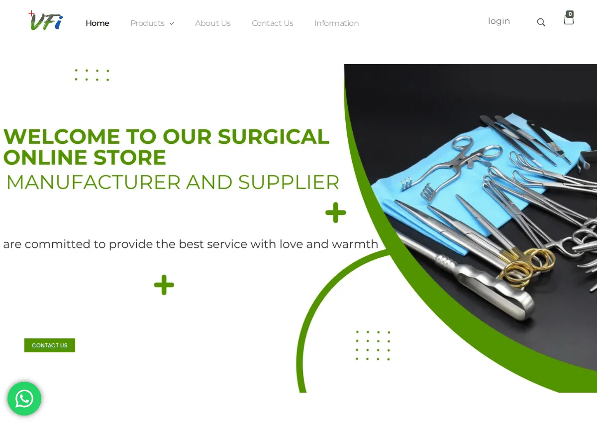 Store homepage