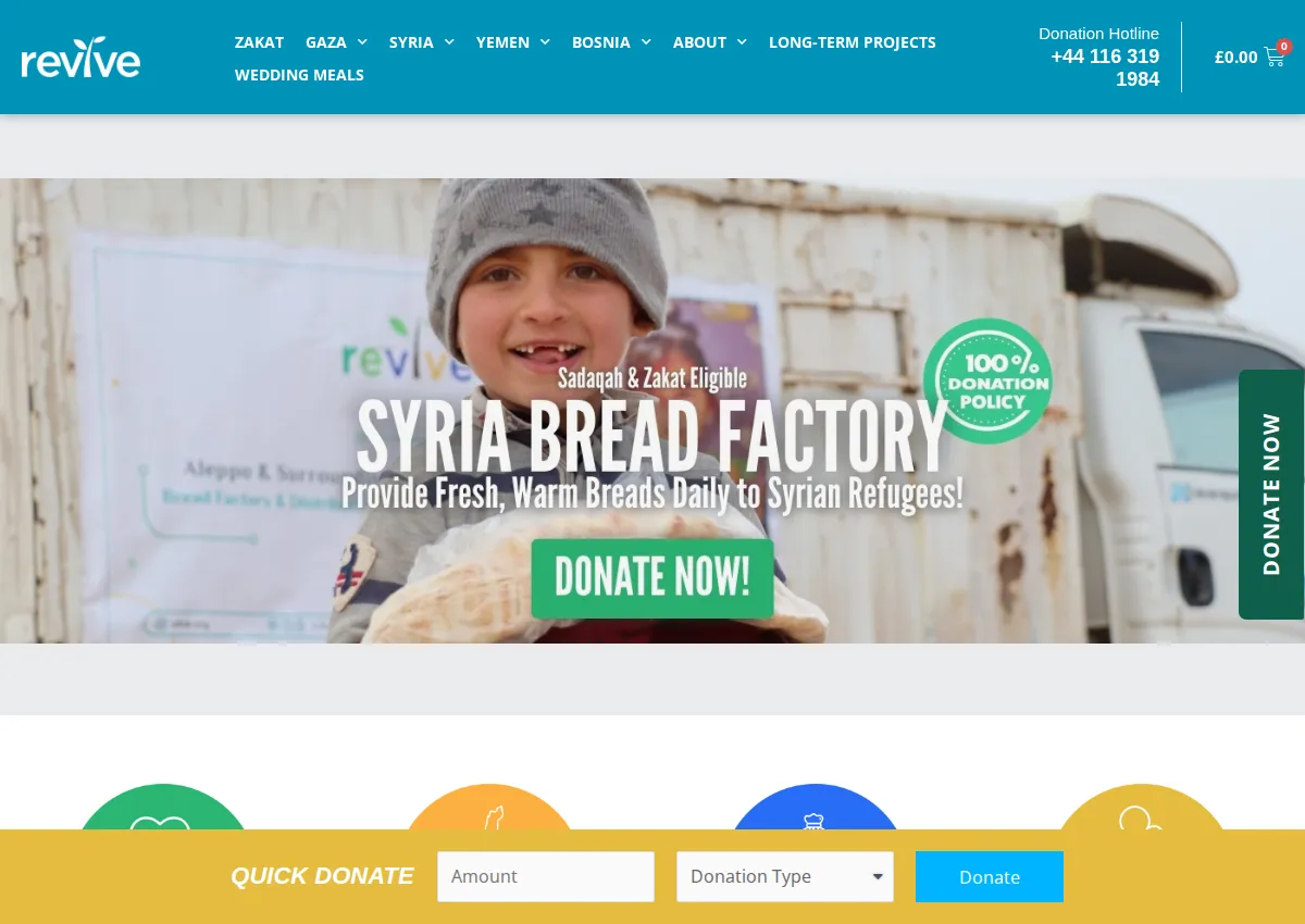 Store homepage