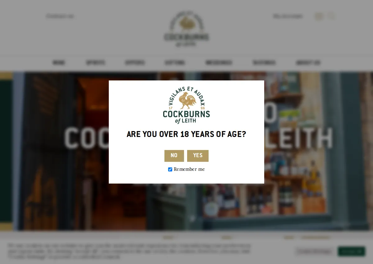 Store homepage