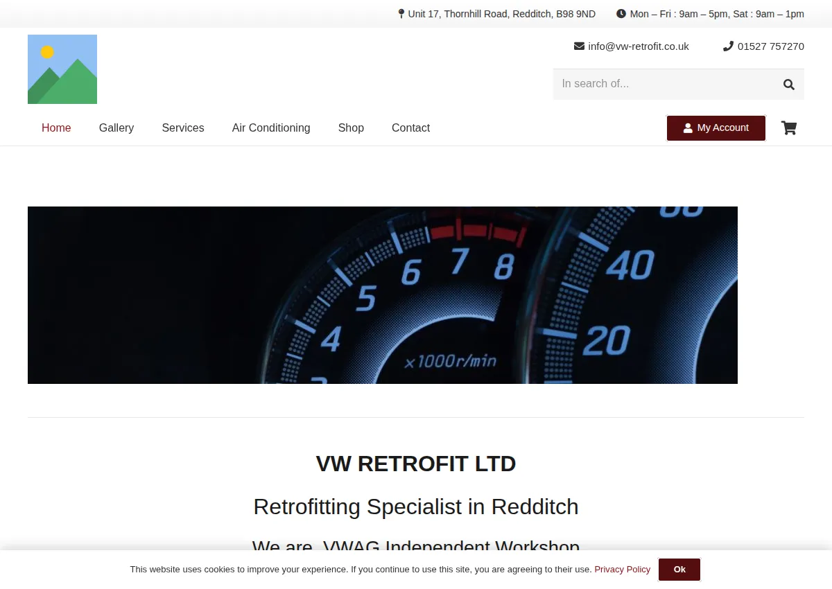 Store homepage