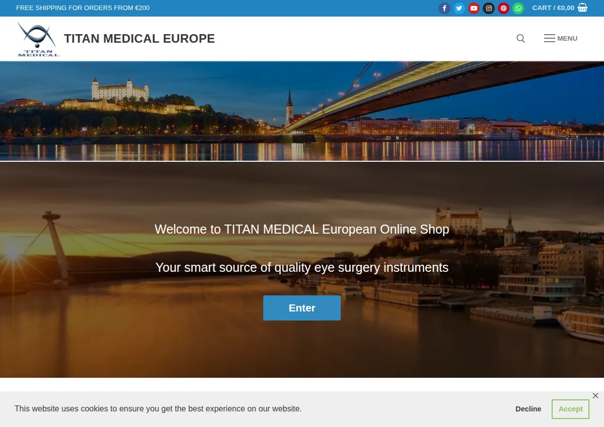 Store homepage