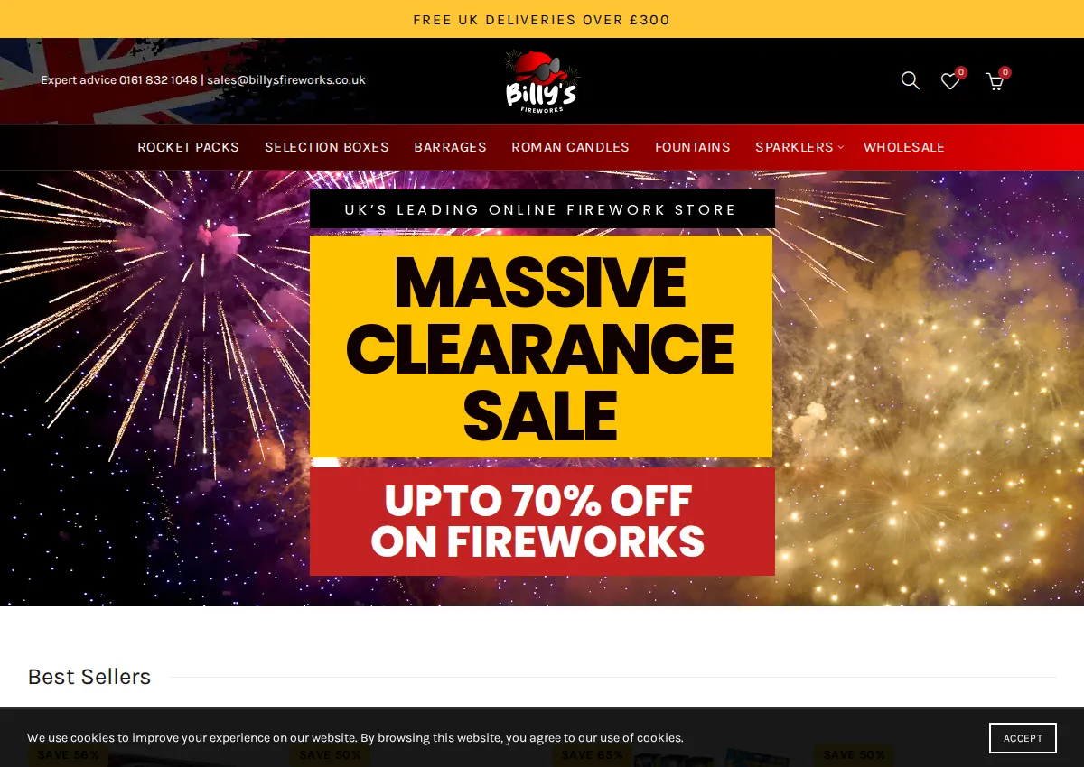 Store homepage