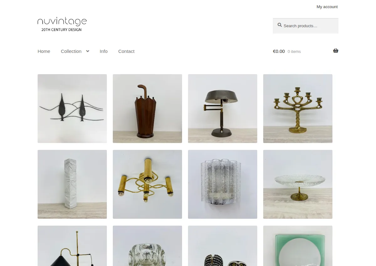 Store homepage
