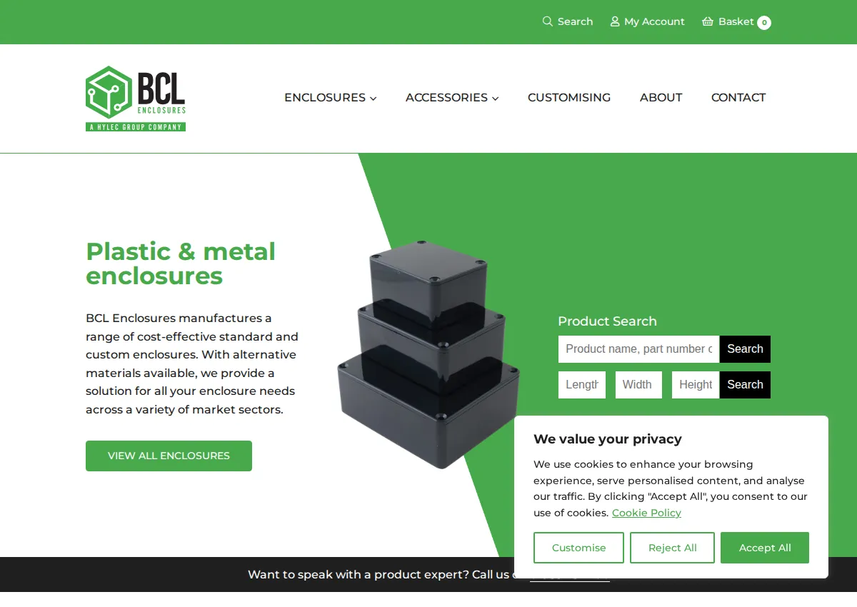 Store homepage
