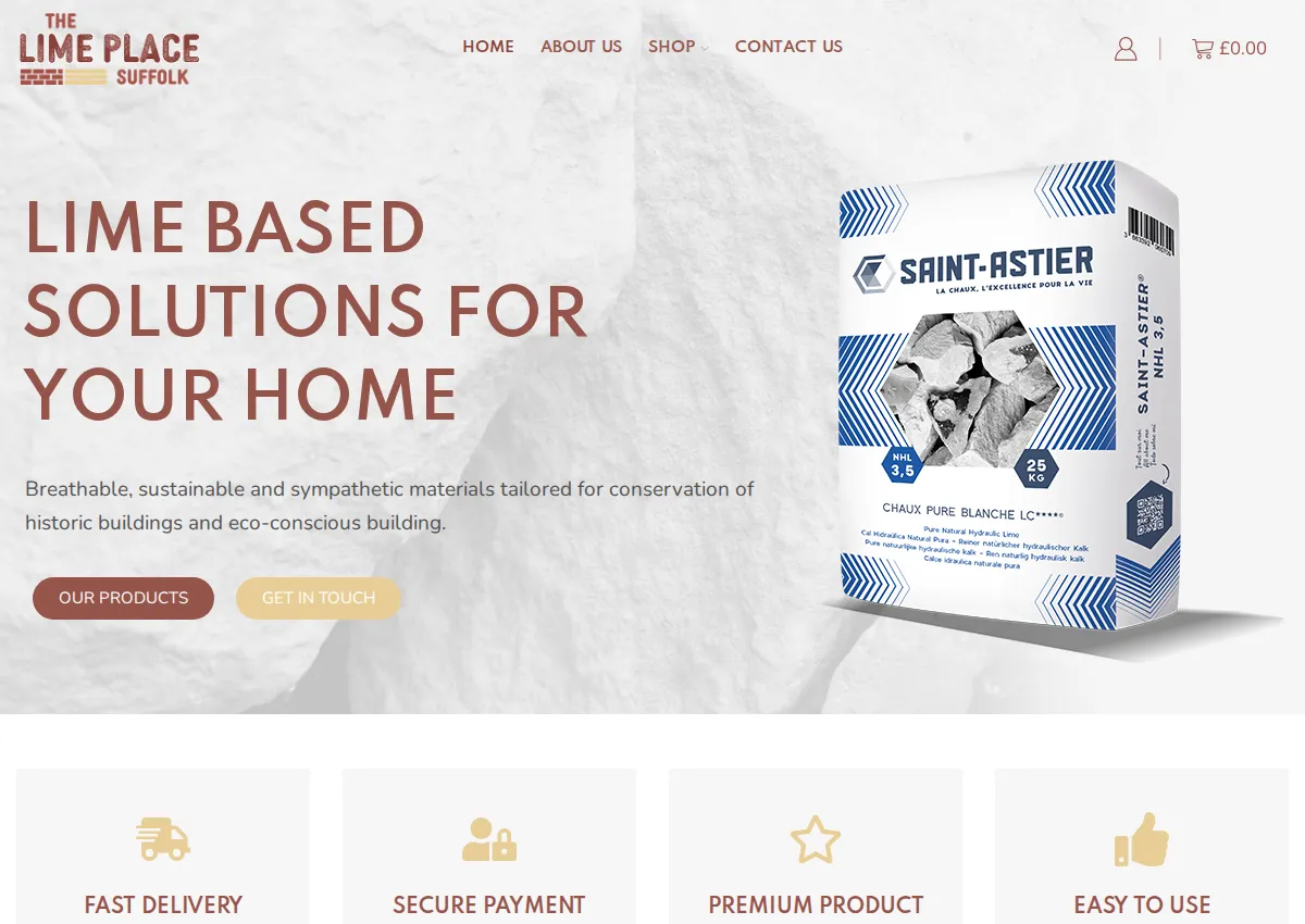 Store homepage