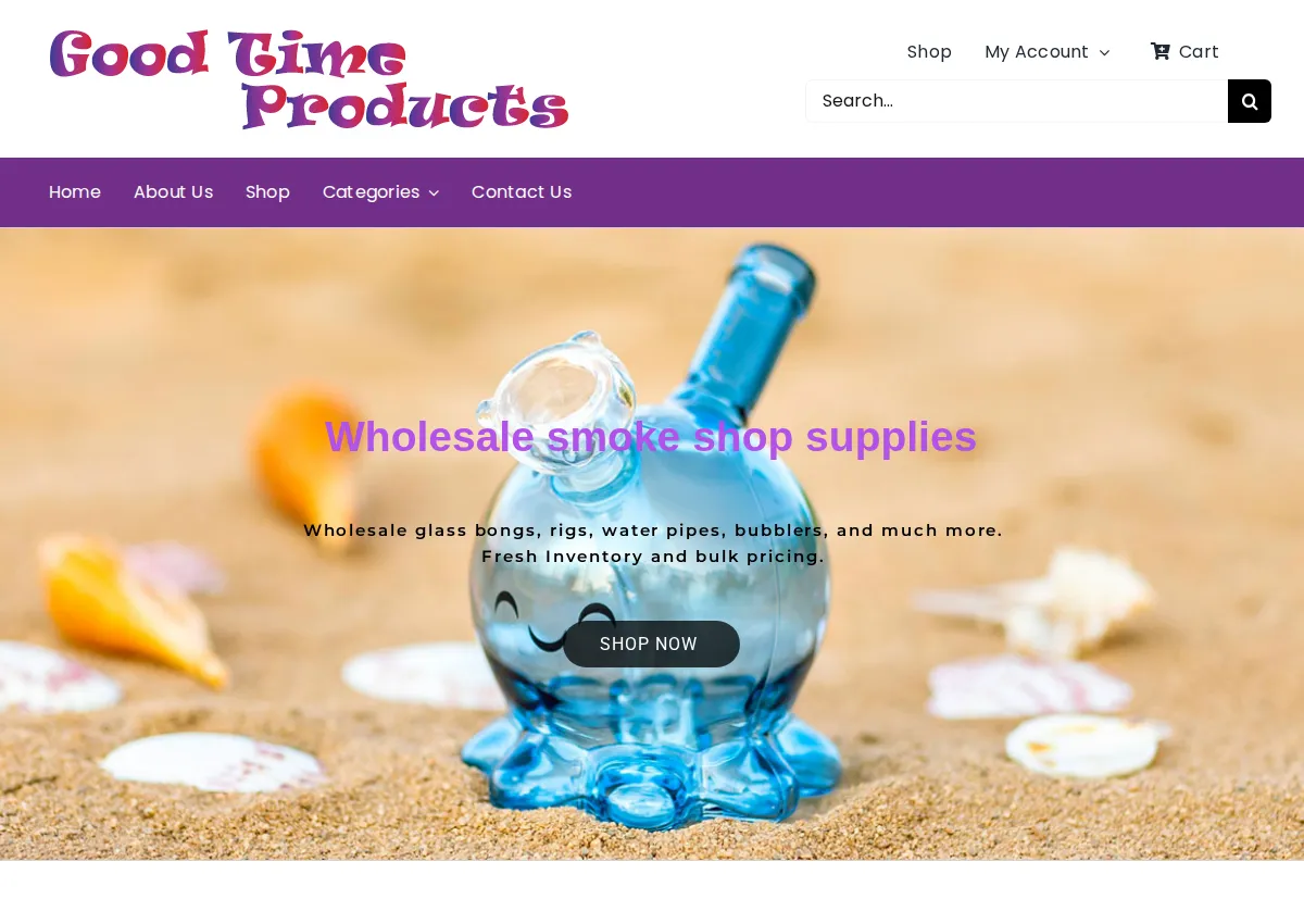 Store homepage