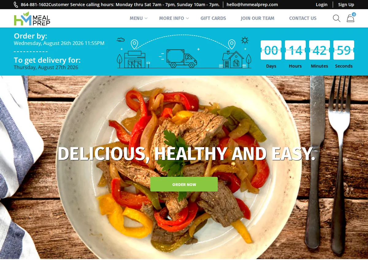 Store homepage