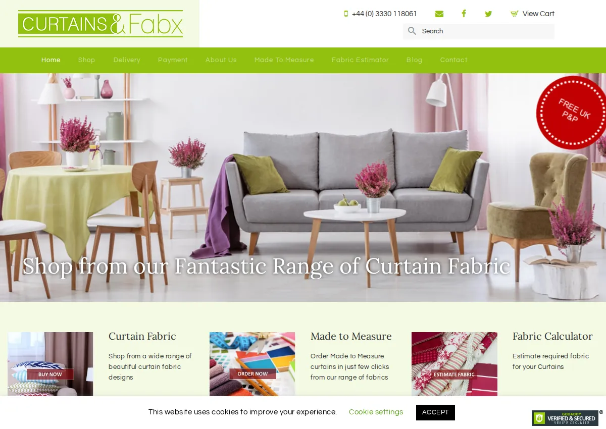 Store homepage