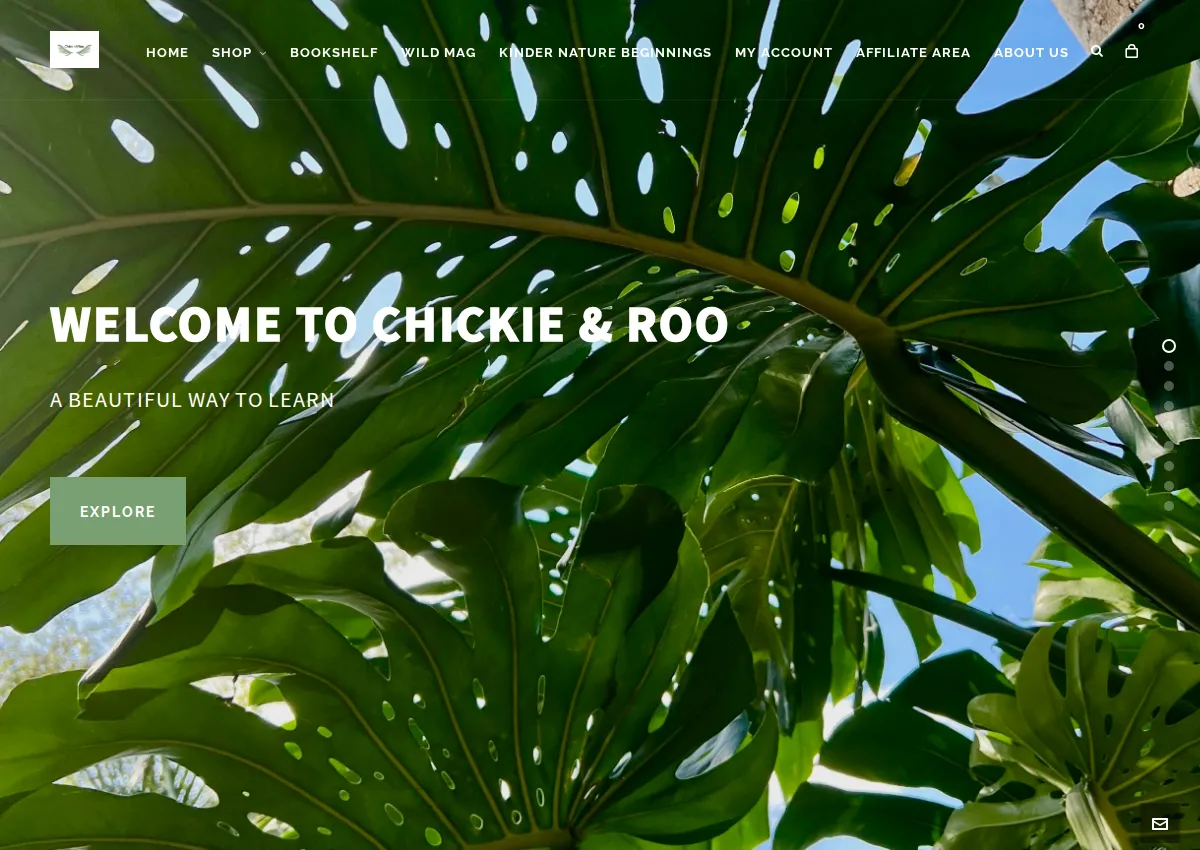 Store homepage