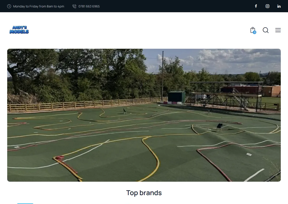 Store homepage