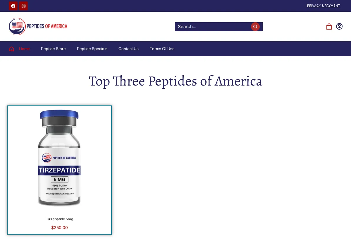 Store homepage