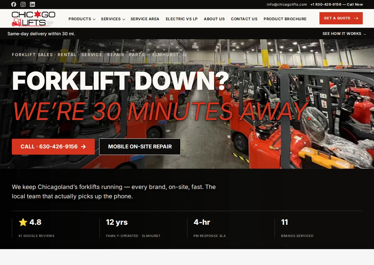 Store homepage