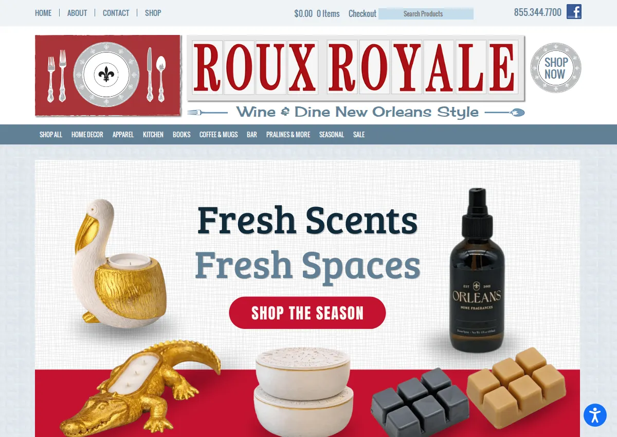 Store homepage