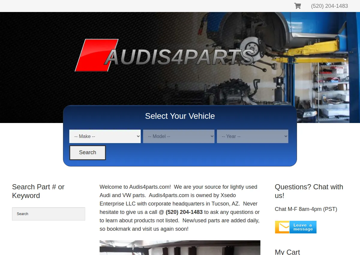 Store homepage