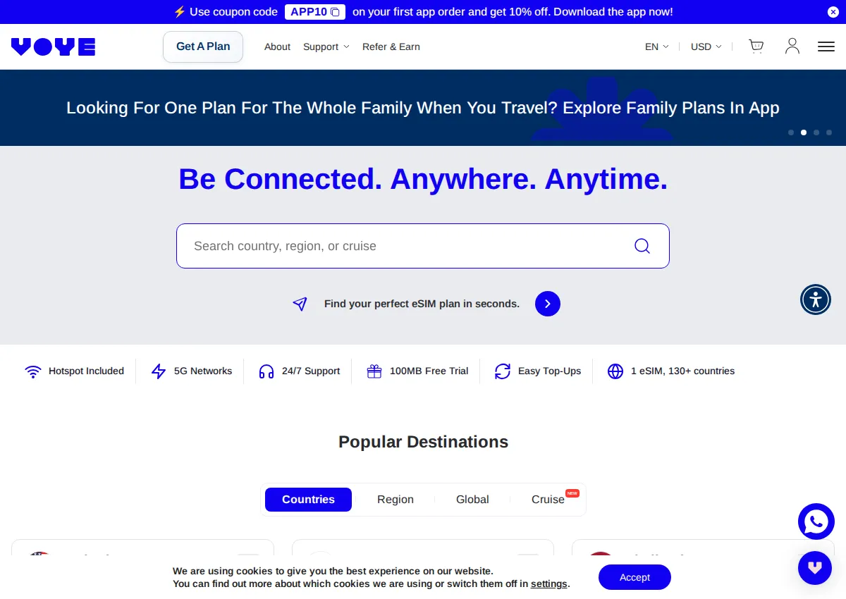 Store homepage